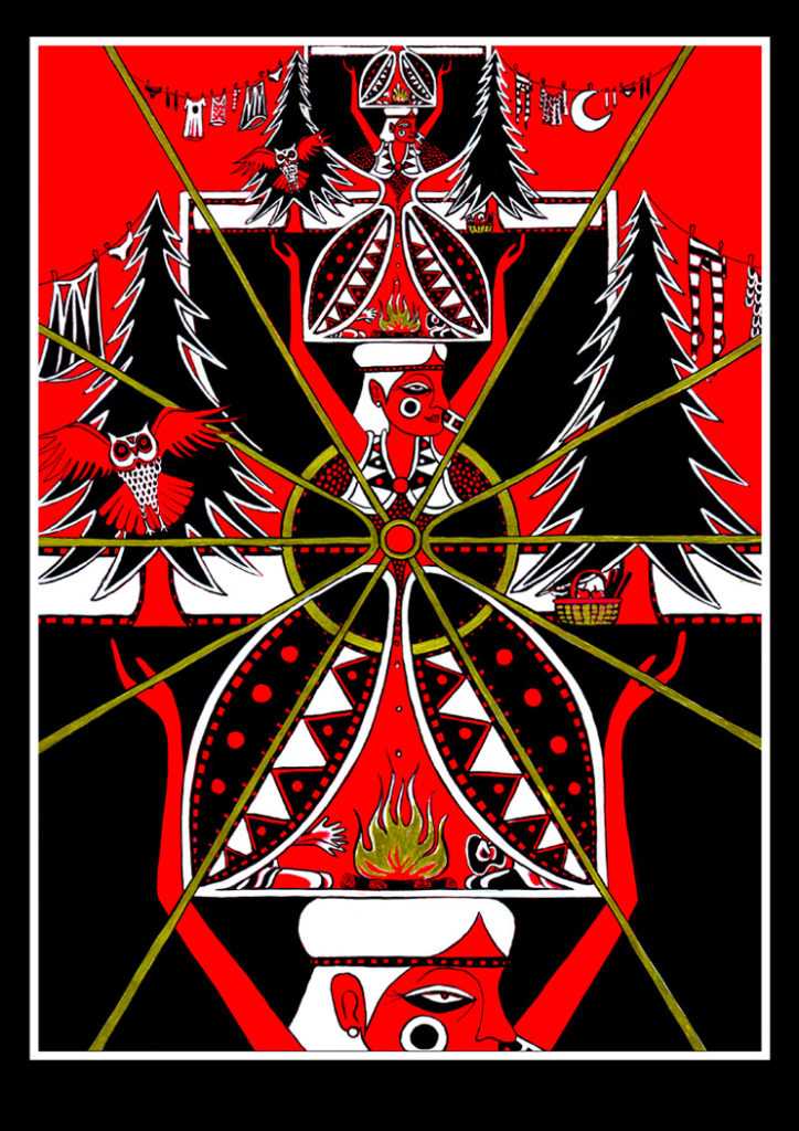 Carte du tarot Au Coeur De L'Arc Epique